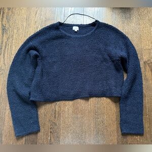 La Hearts Midnight Blue Textured Sweater